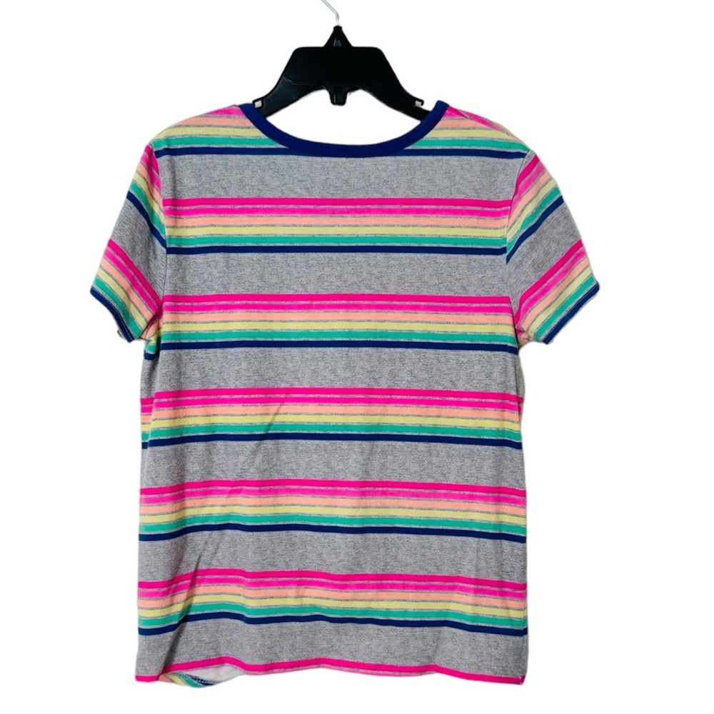 SO Girls Striped Short Sleeve Shirt Size 7/8